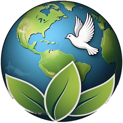 Vegan World Mission globe logo